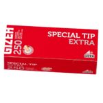 Gizeh Special Tip Tubes Extra 8mm pour cigarettes boîte de 250 tubes vides avec filtres longs