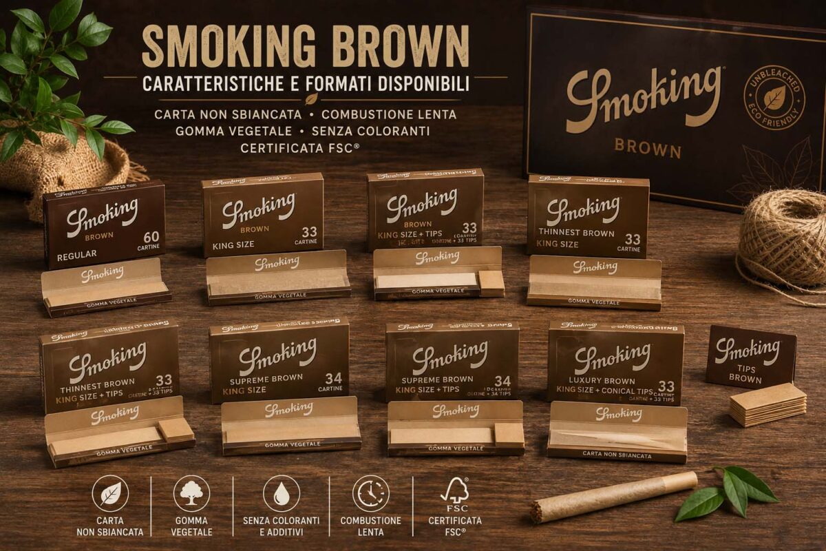 Cartine Smoking Brown Regular King Size Thinnest e Supreme