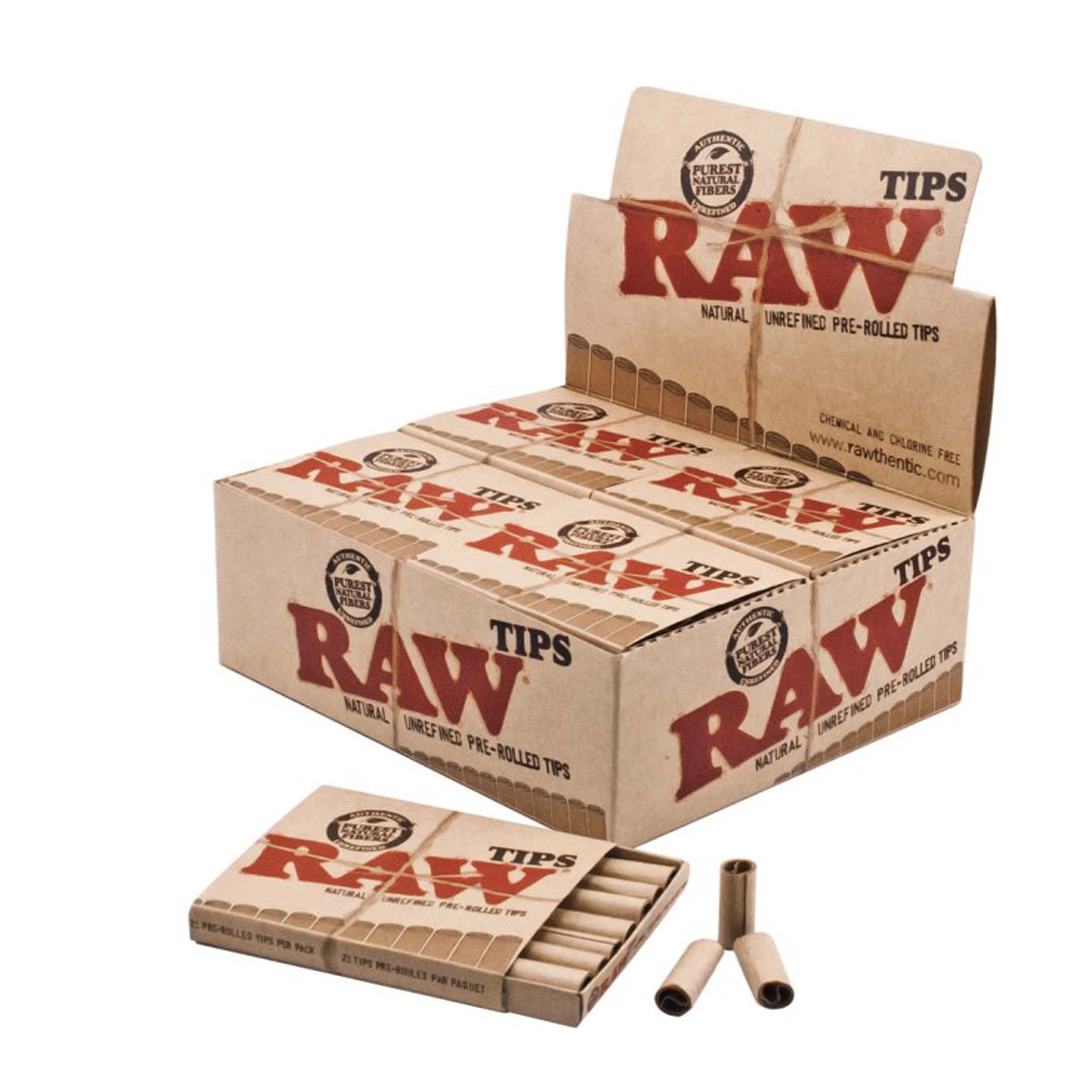 Filtri RAW Prerollati per Coni | Box da 20 Scatolette (420 Tips totali)