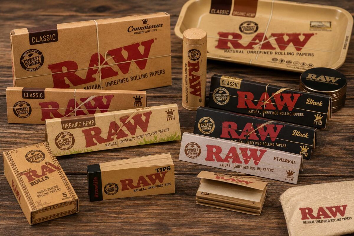 Cartine RAW Classic Black Organic Hemp ed Ethereal guida ai formati