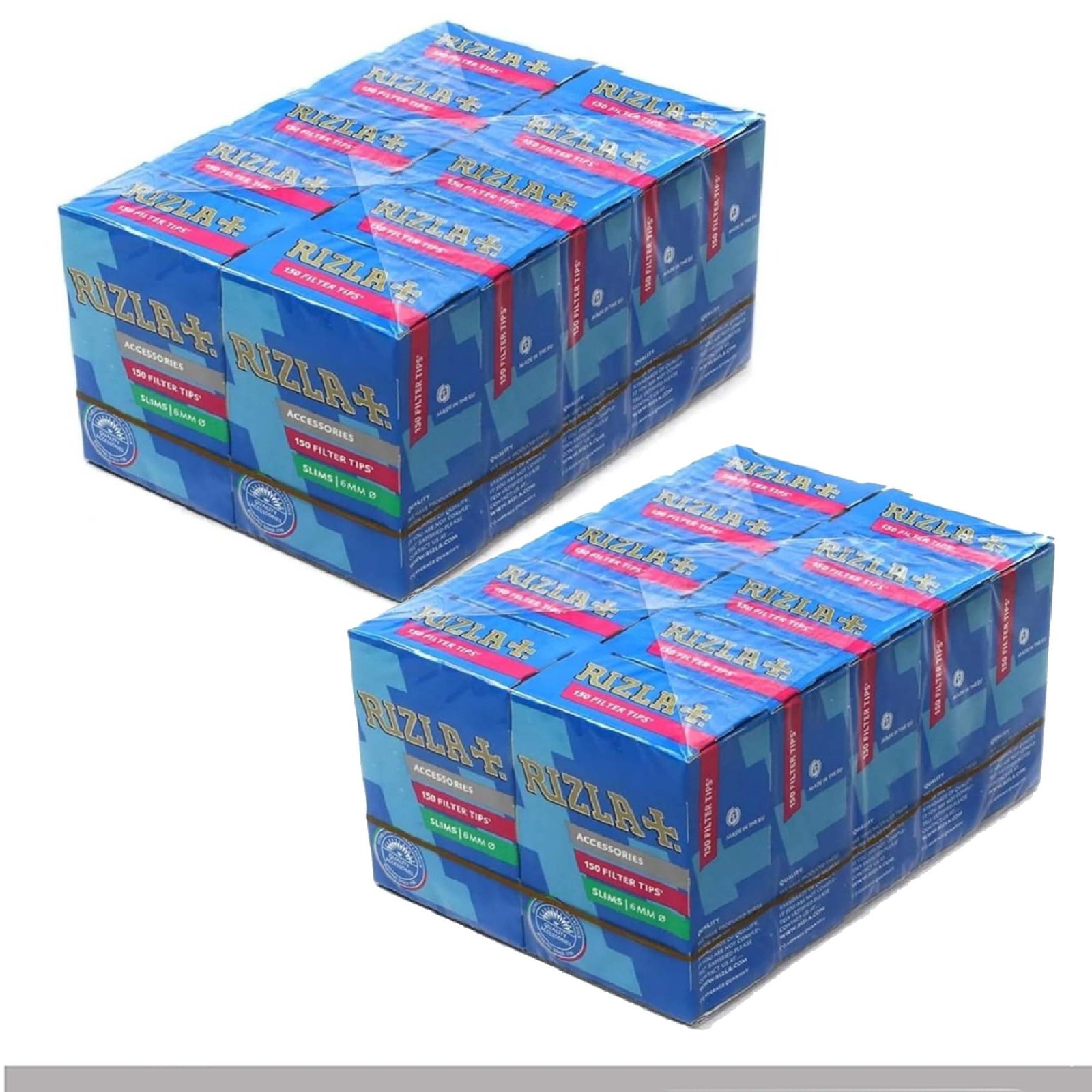 Filtri Rizla Slim 6mm – 20 Scatolette da 150 Filtri (Totale 3000 Filtri)